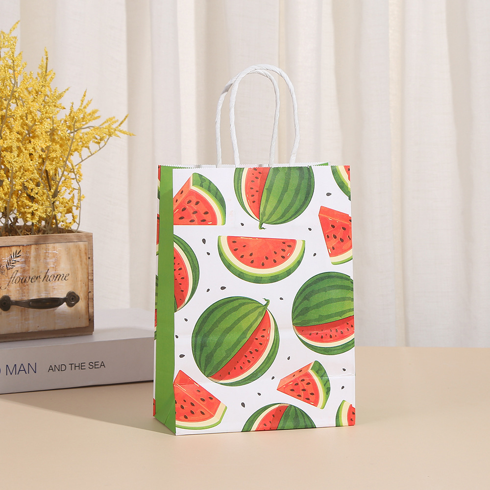 Watermelon Party Bags Watermelon Paper Goodie Bags Party Favor Bags Watermelon Treat Candy Bags
