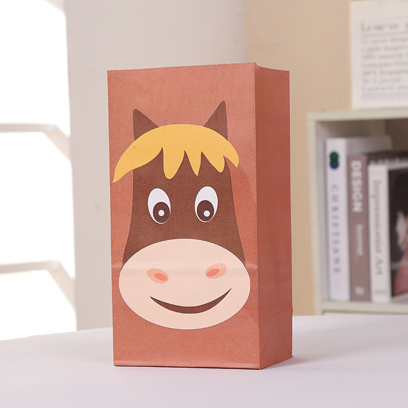 Farm Animal Party Favor Bags Goodie Bags with Stickers Treat Bags for Farm