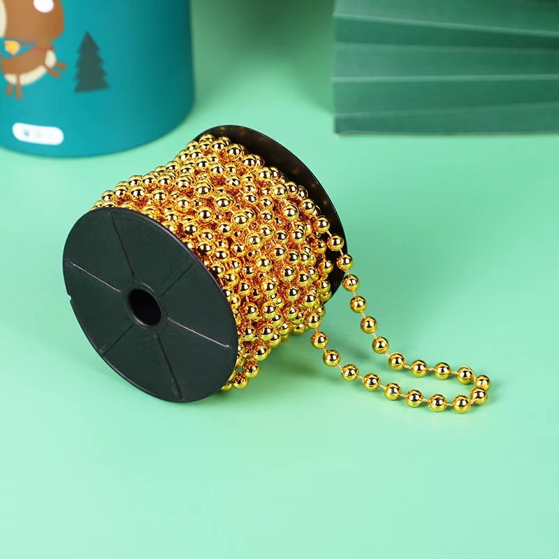 Christmas Bead Xmas Artificial Beads Garland Chain Decorations for Xmas