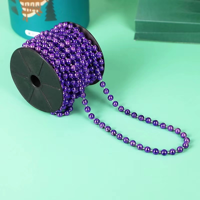 Christmas Bead Xmas Artificial Beads Garland Chain Decorations for Xmas