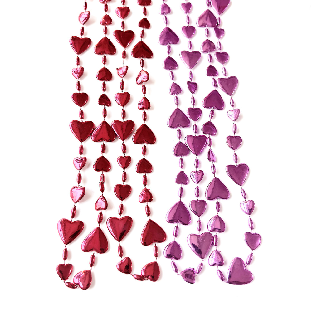 Valentines Decor Valentines Day Beads Bulk Red Pink Heart Bead Bulk