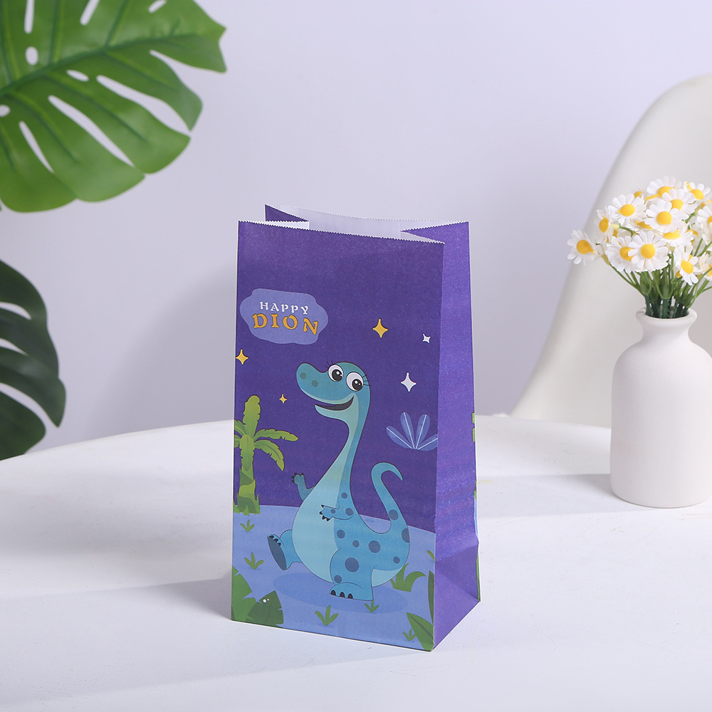 Dinosaur Party Gift Bags Dinosaur Party Favor Bags Little Dinosaur Goodie Candy Treat Bag