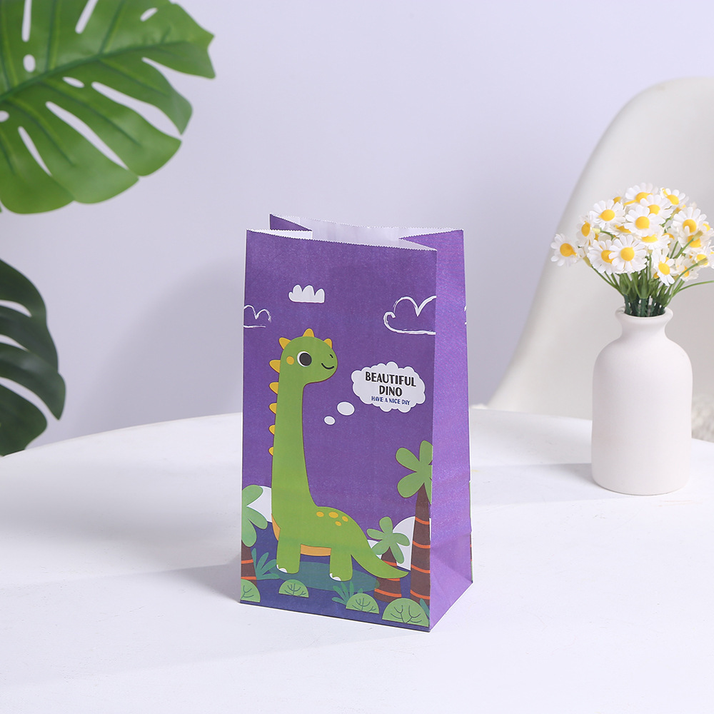 Dinosaur Party Gift Bags Dinosaur Party Favor Bags Little Dinosaur Goodie Candy Treat Bag