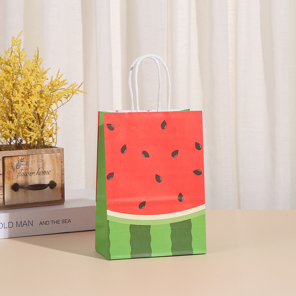 Watermelon Party Bags Watermelon Paper Goodie Bags Party Favor Bags Watermelon Treat Candy Bags