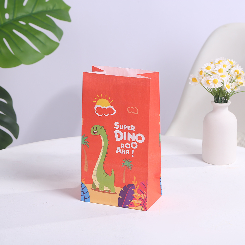 Dinosaur Party Gift Bags Dinosaur Party Favor Bags Little Dinosaur Goodie Candy Treat Bag