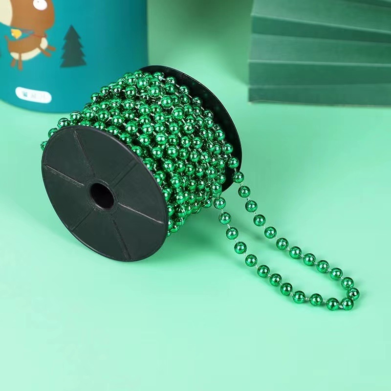 Christmas Bead Xmas Artificial Beads Garland Chain Decorations for Xmas