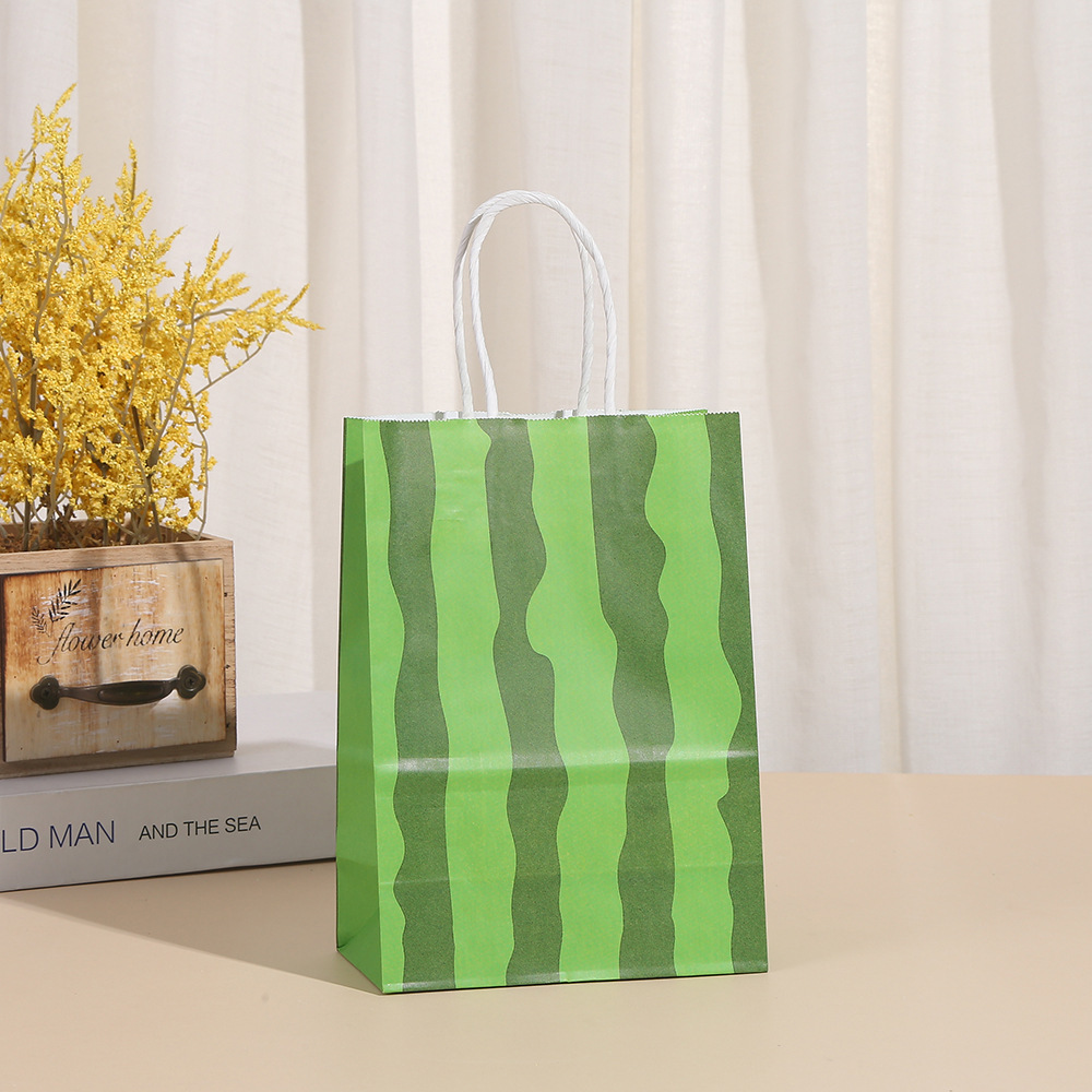 Watermelon Party Bags Watermelon Paper Goodie Bags Party Favor Bags Watermelon Treat Candy Bags