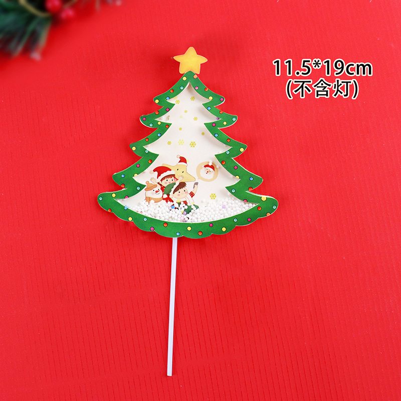 Christmas Cake Toppers Reindeer Santa Claus Sledges Little Bell Christmas Birthday Cupcake Decorations