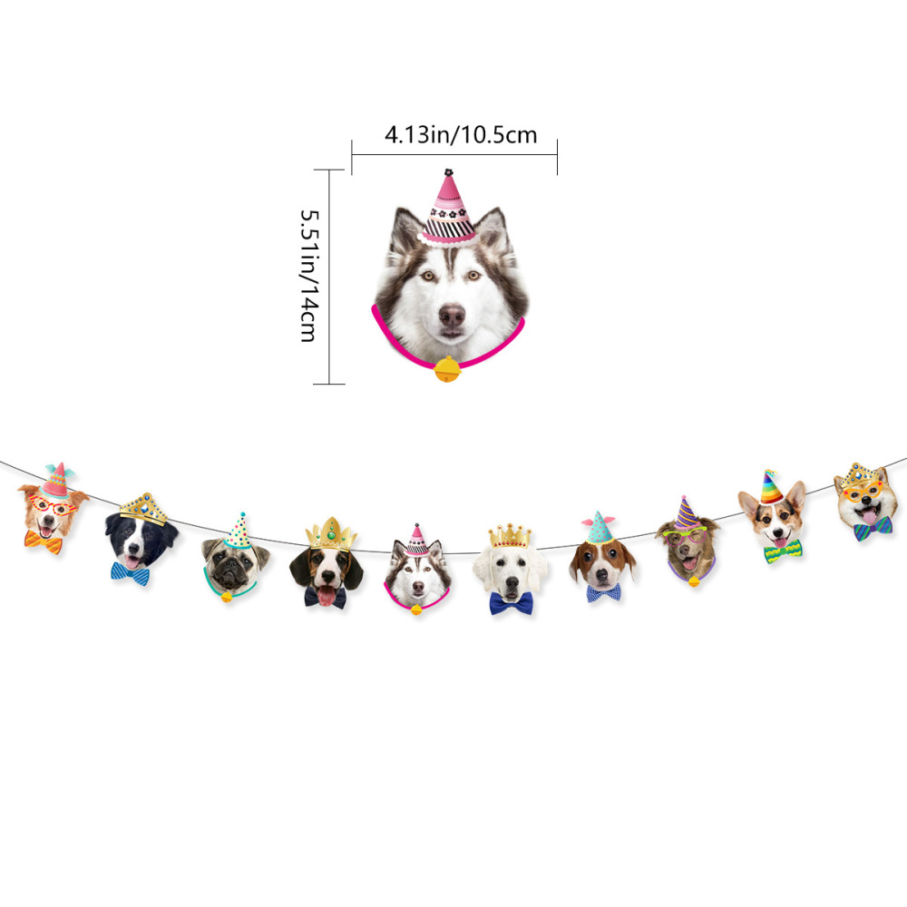 Dog Birthday Decorations Party Favors Happy Birthday Banner Birthday Honeycombs Cupcake Toppers