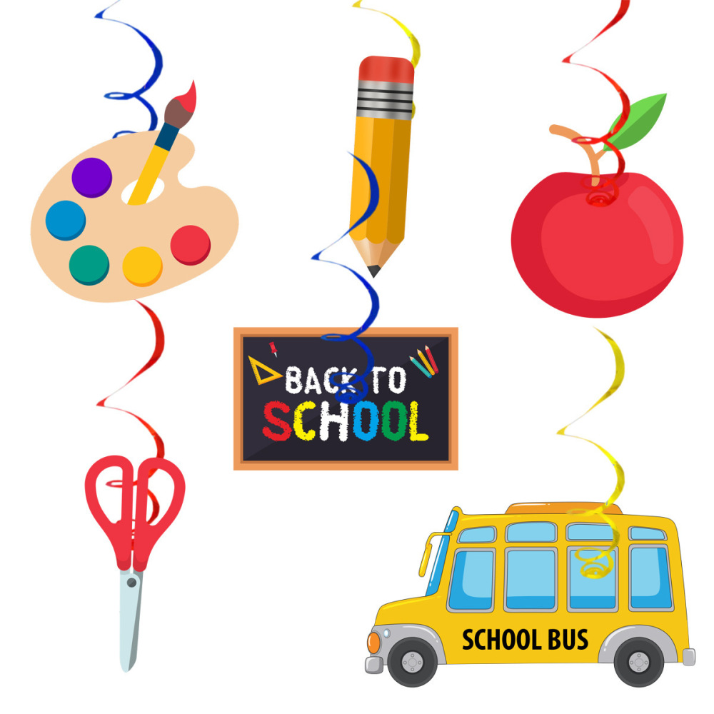 Back to School Decorations Hanging Swirls First Day of School Decorations Back to School Party Decorations