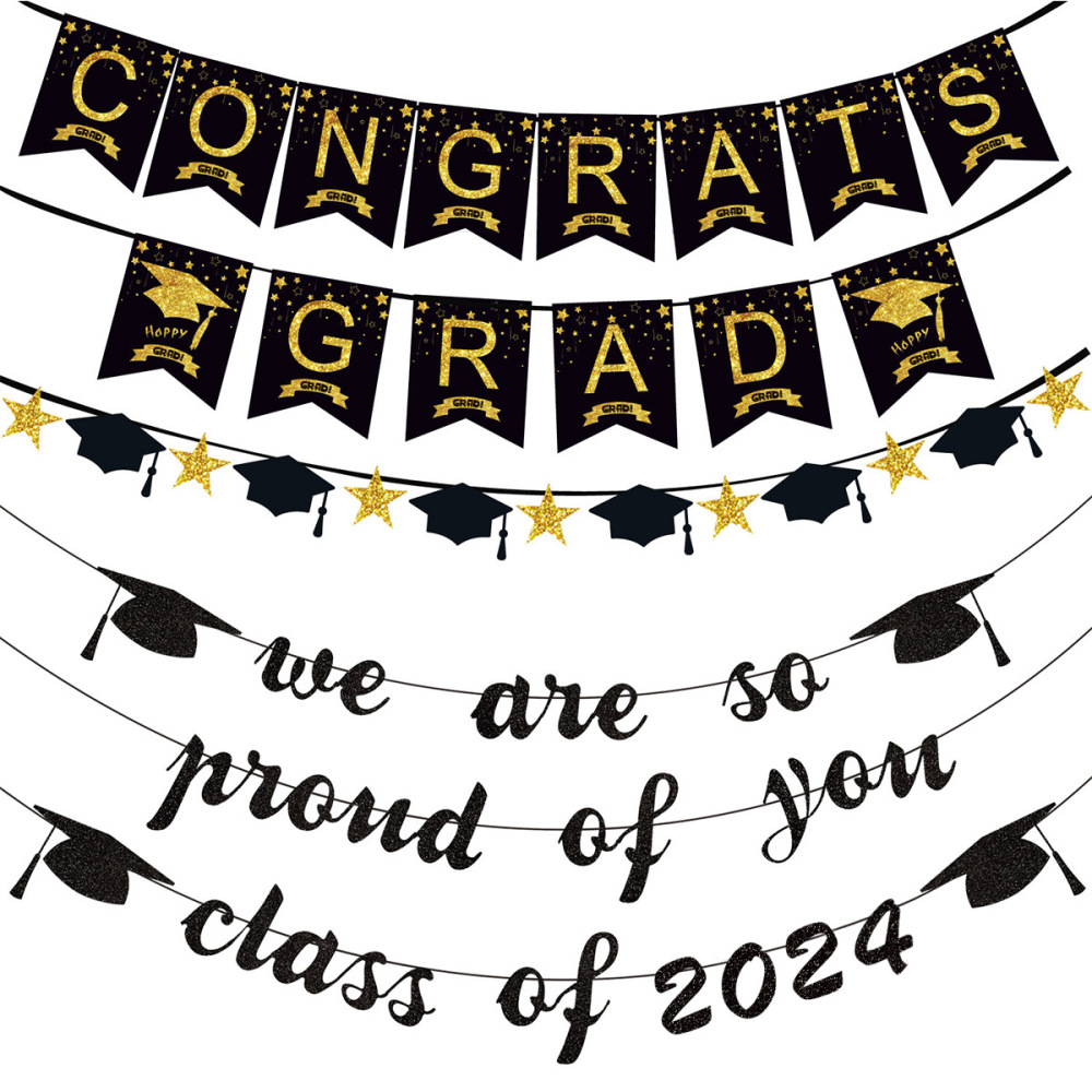 Graduation Decorations Class Themed Graduation Decorations Set Banner Graduation Hanging Swirl
