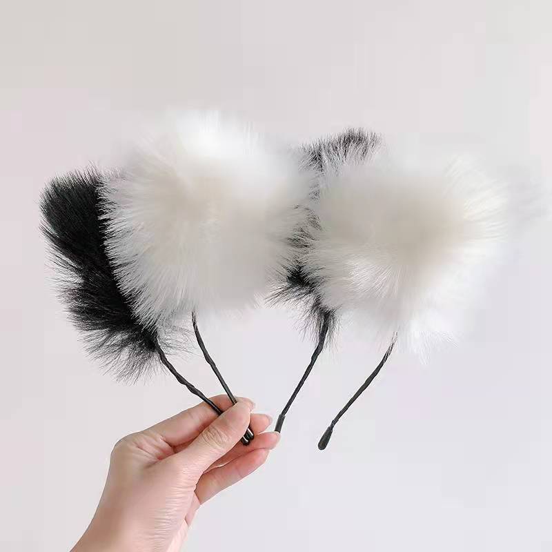 Lace LED Ears Headband Cat Ears Glow Light up Headband for Women Girls LED Light up Headband Party Accessories Favors