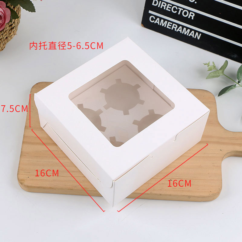 Cupcake Boxes Cupcake Containers Kraft Bakery Carrier Boxes Holders with Windows
