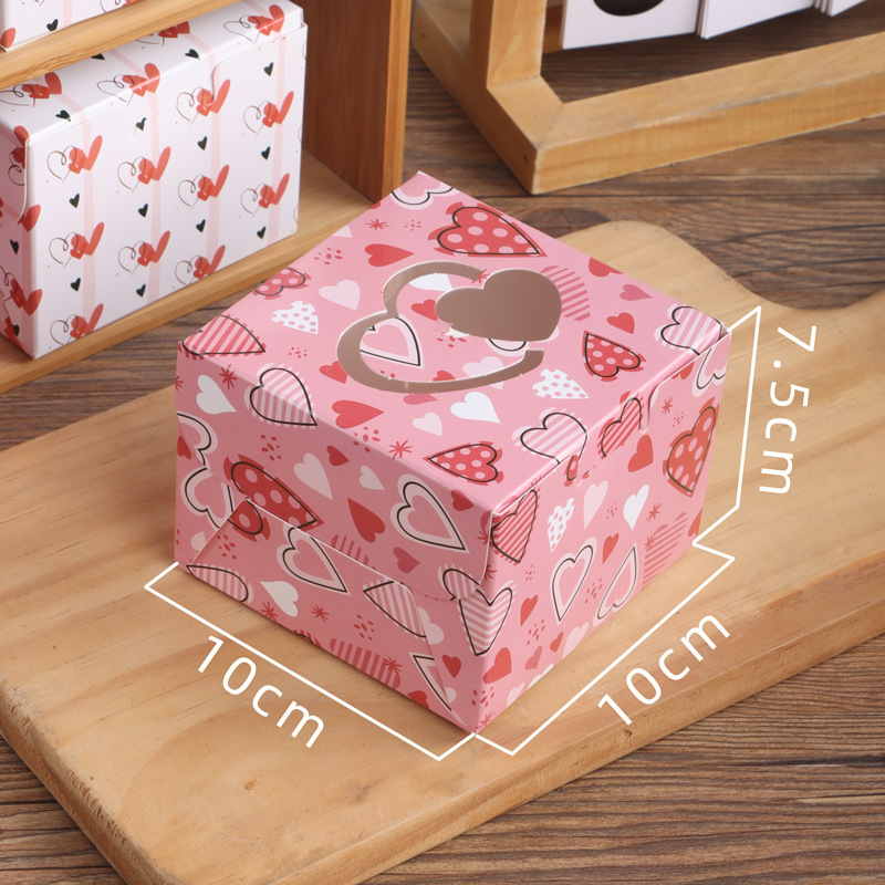 Color square empty box Valentine's Day surprise lucky box Gift box l Gift box
