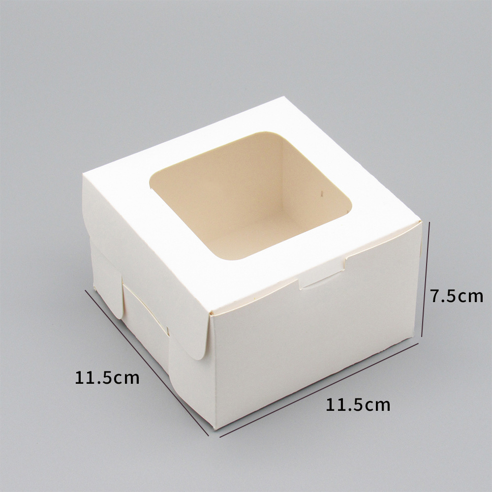 Boxes White Bakery Boxes Chocolate Covered Boxes with Window Treat Boxes for Cookie Cupcakes Donuts Pastries