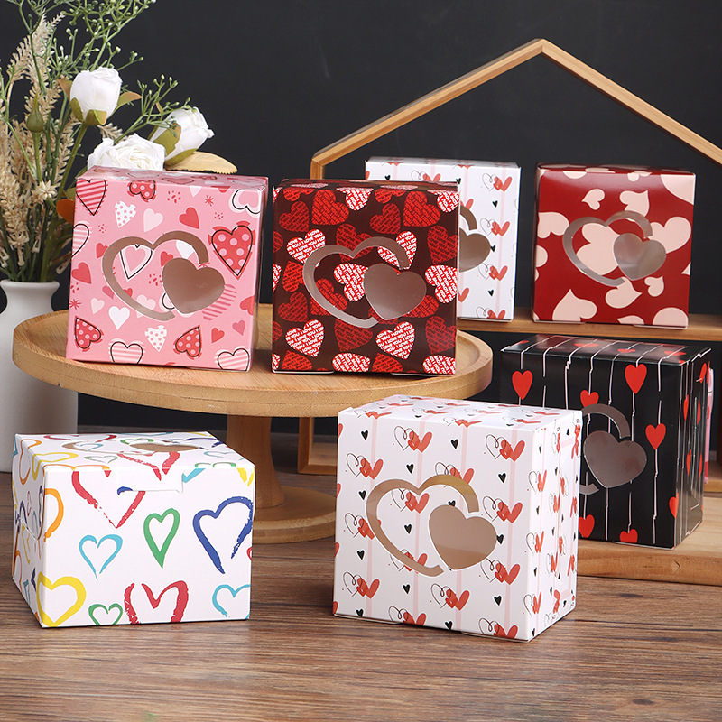 Color square empty box Valentine's Day surprise lucky box Gift box l Gift box