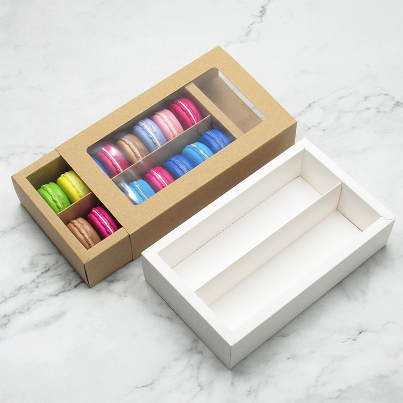 Macaron Boxes Macaron Gift Box Macaron Packaging Boxes with Clear Window