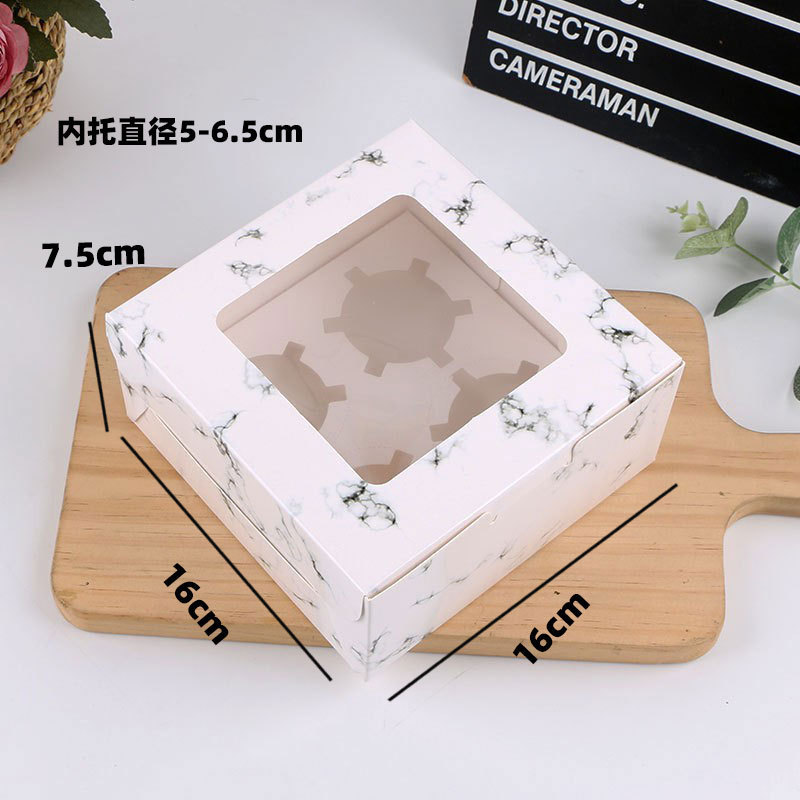Cupcake Boxes Cupcake Containers Kraft Bakery Carrier Boxes Holders with Windows
