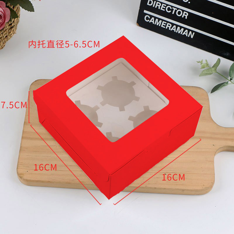 Cupcake Boxes Cupcake Containers Kraft Bakery Carrier Boxes Holders with Windows