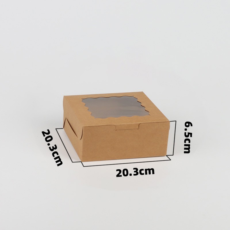 Disposable cupcake packing box Packing box Kraft paper snow maid Ma potato egg yolk crisp tart box