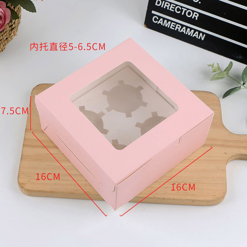 Cupcake Boxes Cupcake Containers Kraft Bakery Carrier Boxes Holders with Windows