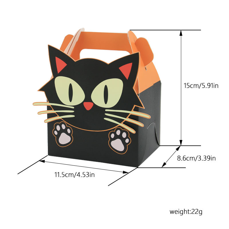 Halloween House Cardboard Goodie Boxes Candy Boxes Cookies Goodie Bags Halloween Party Favor Supplies