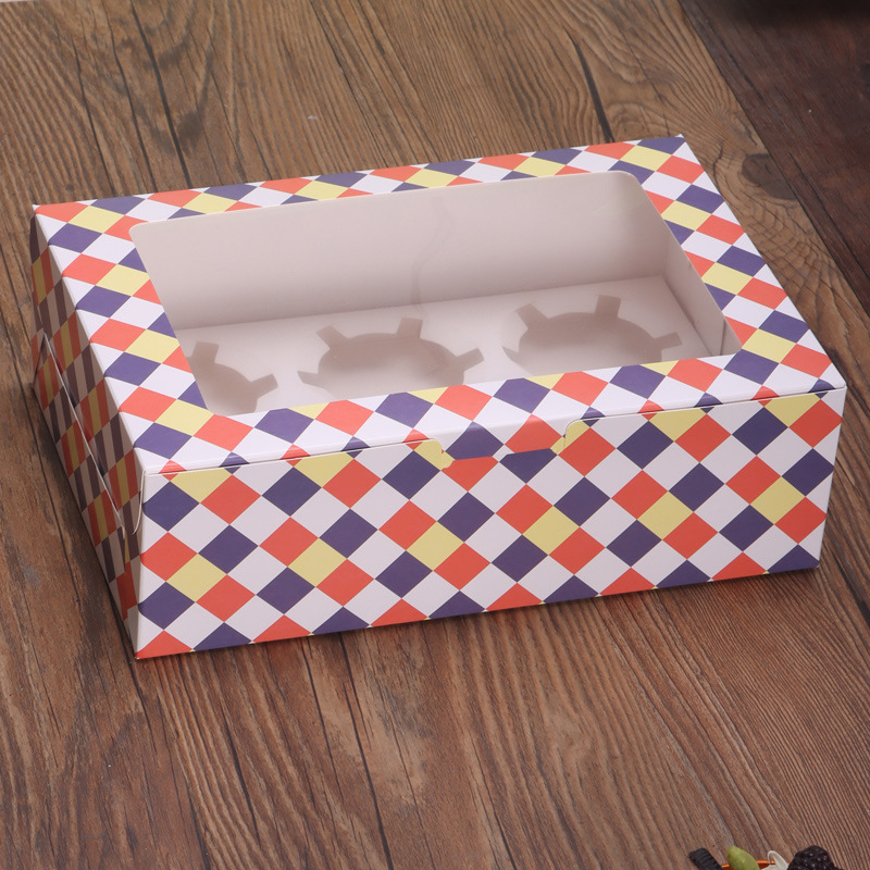 Christmas Cookie Boxes Bakery in Bulk Kraft Pastry Containers Gift Tins with Lids Xmas Dessert Wrapping Packaging