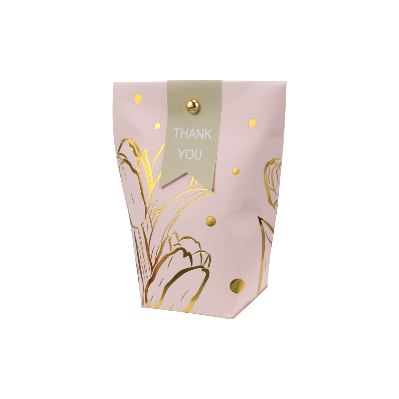 Small Gift Bags Party Favor Bags Boxes Small Paper Gift Bags with Gold Foil Printed