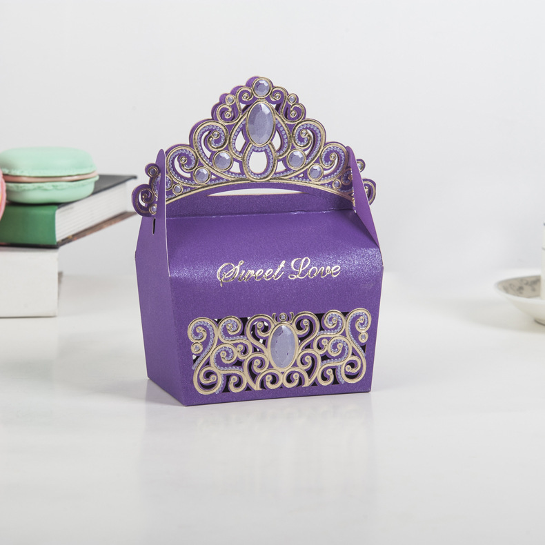 Princess Crown Party Favors Princess Crown Boxes for Wedding Birthday Baby Shower Supplies