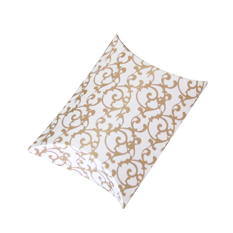 Pillow Gift Box Small Candy Boxes Party Favors Treat Wedding Favor Paper Cardboard with Ribbon