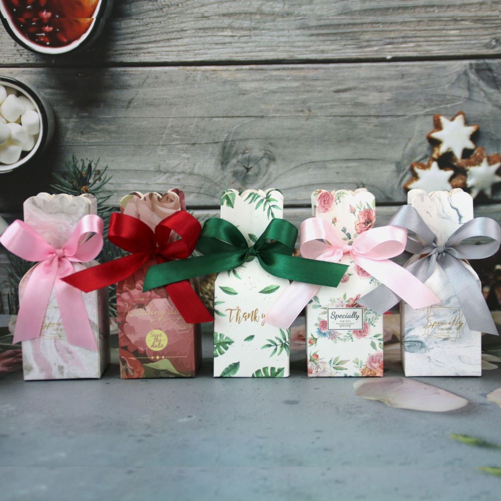 Thank You Gift Boxes Wedding Party Favor Boxes for Wedding Decorations