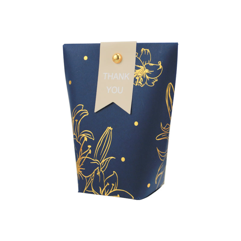 Small Gift Bags Party Favor Bags Boxes Small Paper Gift Bags with Gold Foil Printed