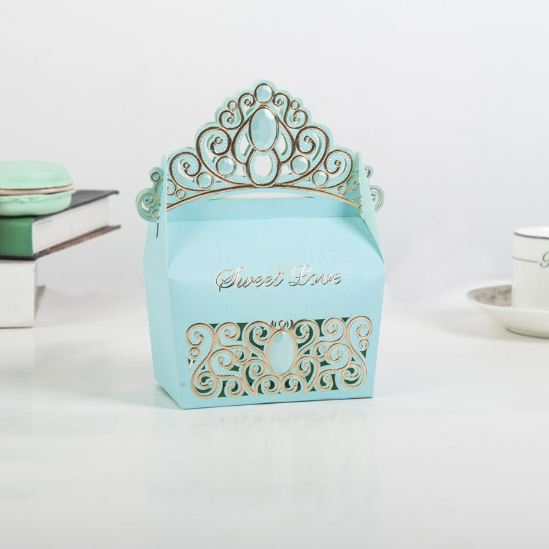 Princess Crown Party Favors Princess Crown Boxes for Wedding Birthday Baby Shower Supplies