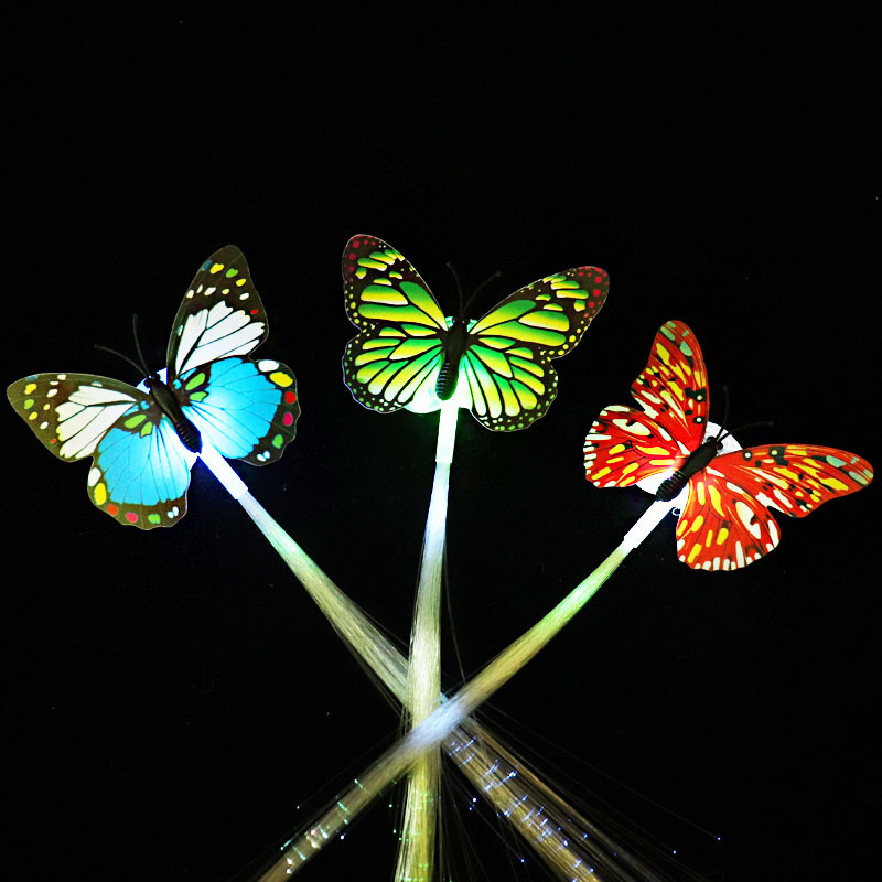 Light up Hair Accessorie LED Lights Hair Butterfly Hair Glow in The Dark Hair Accessories Flash Barrettes Clip Braid