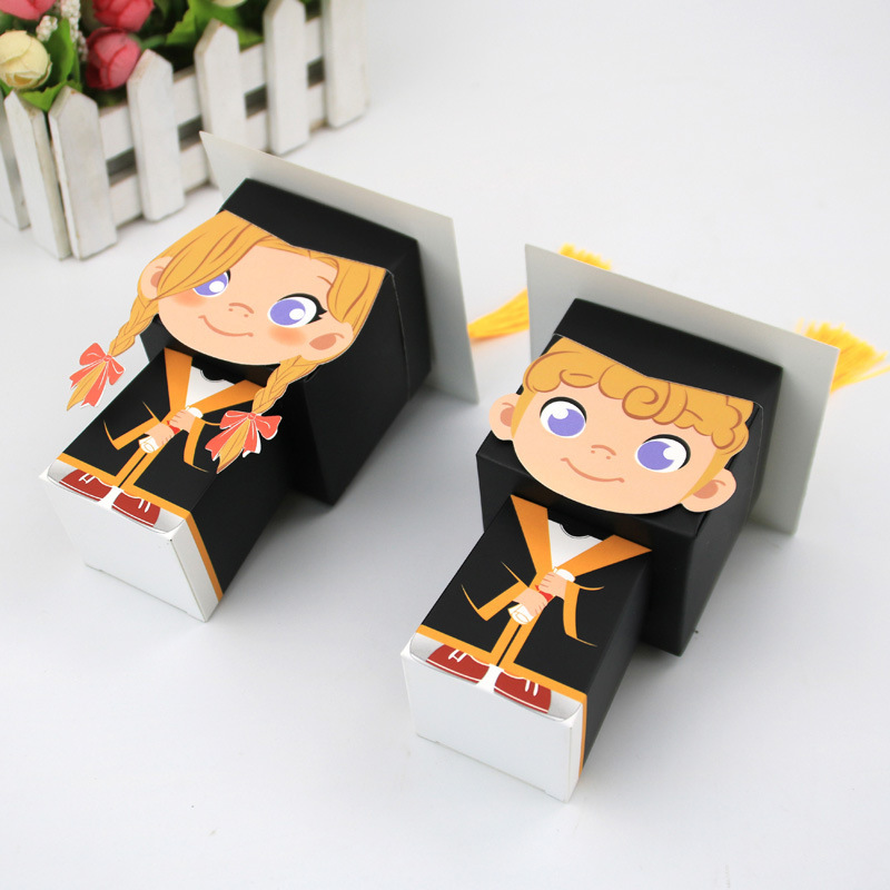 Graduation Candy Boxes Graduation Gift Box Sugar Chocolate Souvenir Treat Box for Class of Graduation Party Favors