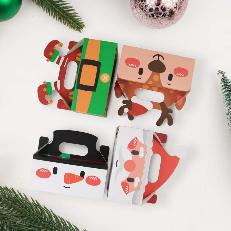 Santa-Themed Christmas Candy Boxes for Sweets Chocolate Christmas Decorations