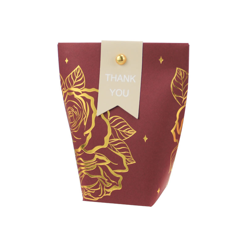 Small Gift Bags Party Favor Bags Boxes Small Paper Gift Bags with Gold Foil Printed