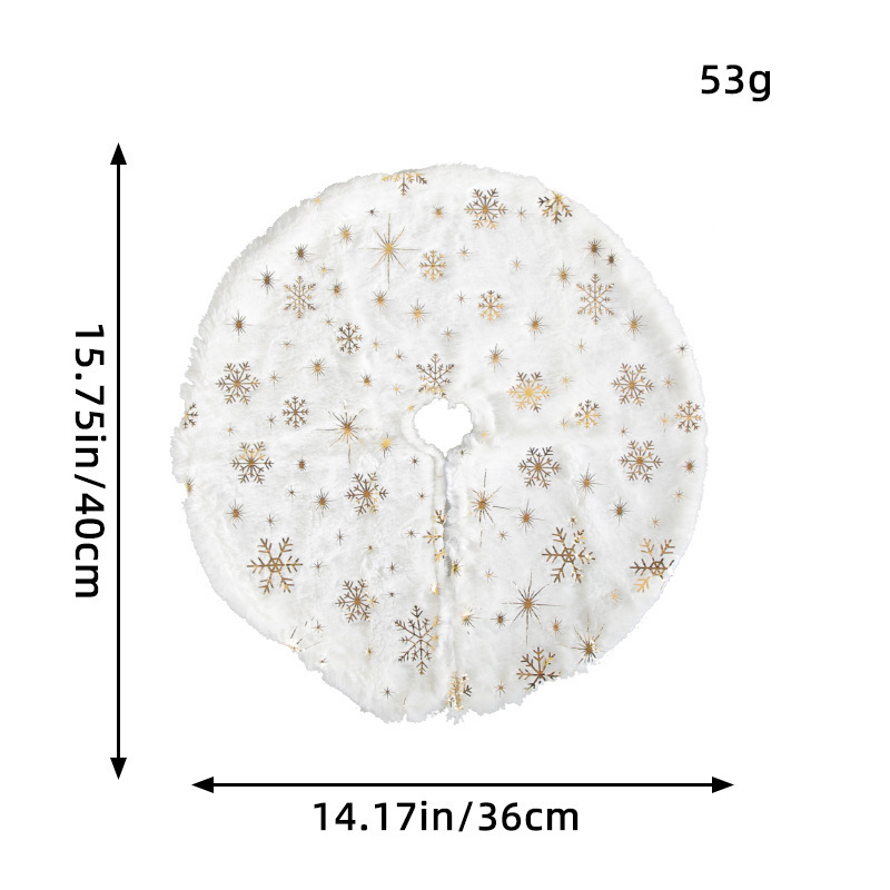 Christmas Tree Skirt White Fur Tree Skirt Christmas Decorations Holiday