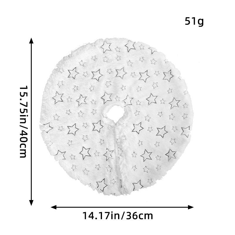 Christmas Tree Skirt White Fur Tree Skirt Christmas Decorations Holiday