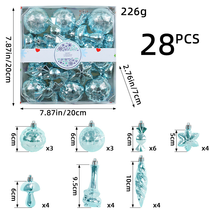 Christmas Ball Package Christmas Decorations Gift Boxed Balls Christmas Tree Pendant Party Party Decorations