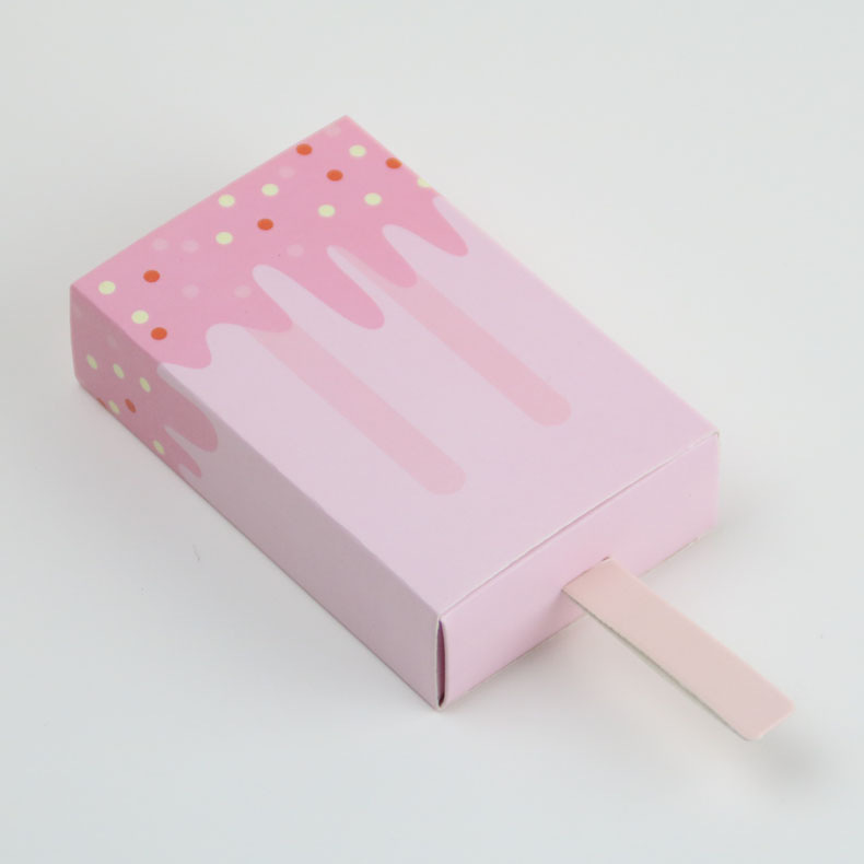 Gift Boxes Popsicle Shape Ice Cream Party Favor Box Mini Cartoon Candy Folding Paper for Decorations