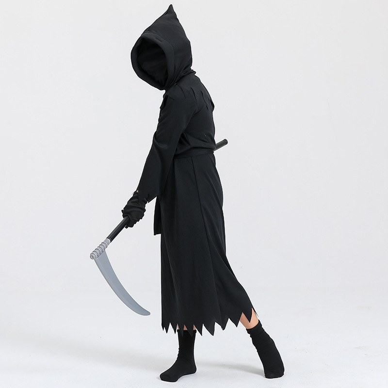 Creations Halloween Child Unisex Grim Reaper Costume Phantom Costume for Creepy Phantom Halloween Costume