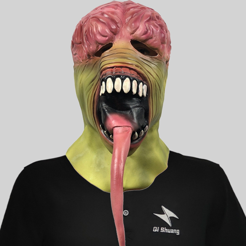A long tongue and a strange head
