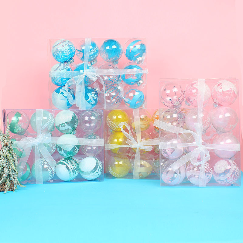 Christmas Ball Ornaments Holiday Tree Decorations in a Hand-Help Gift Box for Xmas Tree Decor