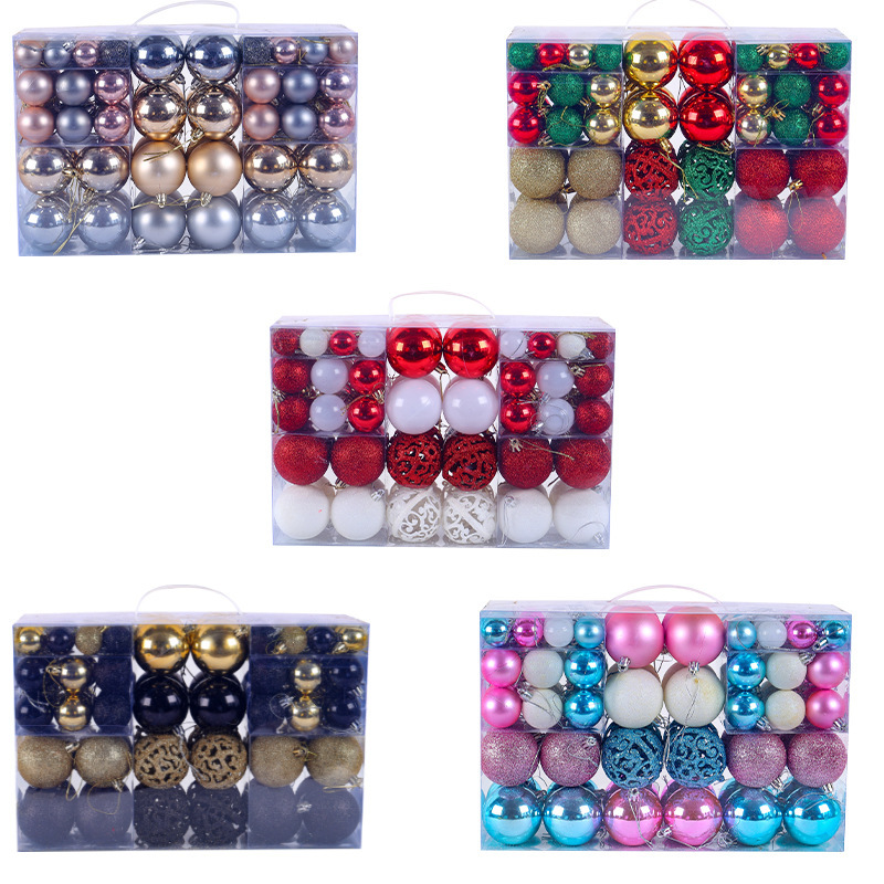Christmas Tree Ball Assorted Ornaments Pendants Christmas Shatterproof Shine Ball Decoration
