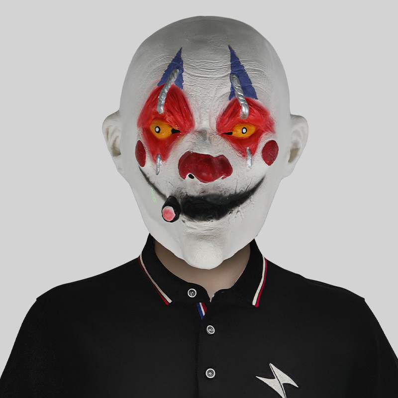 Smoking clown mask