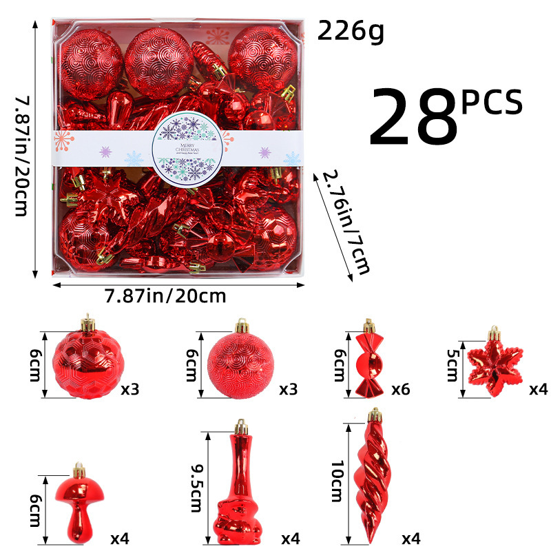 Christmas Ball Package Christmas Decorations Gift Boxed Balls Christmas Tree Pendant Party Party Decorations