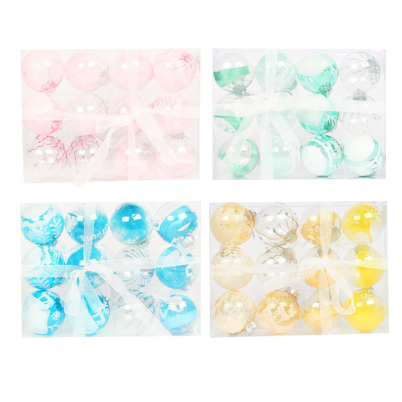 Christmas Ball Ornaments Holiday Tree Decorations in a Hand-Help Gift Box for Xmas Tree Decor
