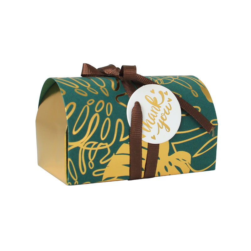 Candy Boxes Gold Ribbon Wedding Favor Boxes Candy Bag Cake Box