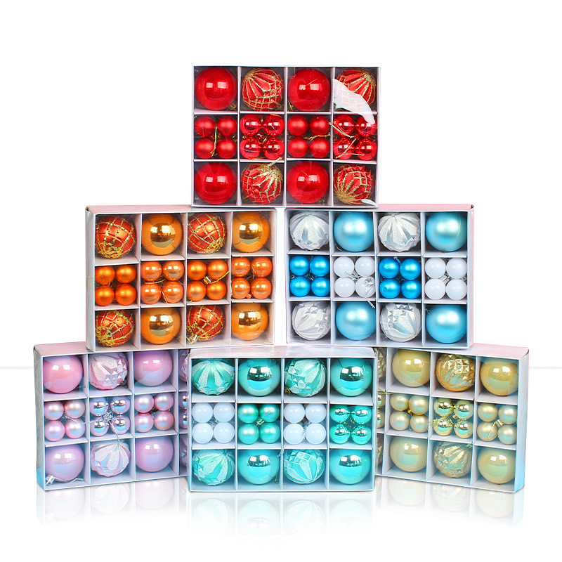 Christmas Ball Ornaments Set Seasonal Hanging Decorations for Christmas Tree Decorations